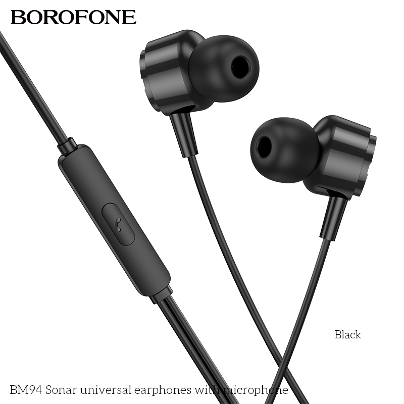 BOROFONE BM94 Sonar wired earphones with mic NZ 2